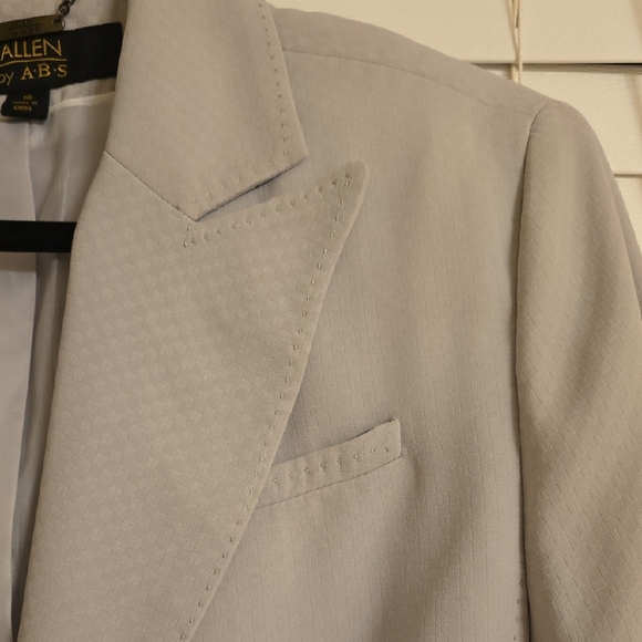 Allen by Abs Light Gray Classic Suit Jacket Blazer - Picture 6 of 13